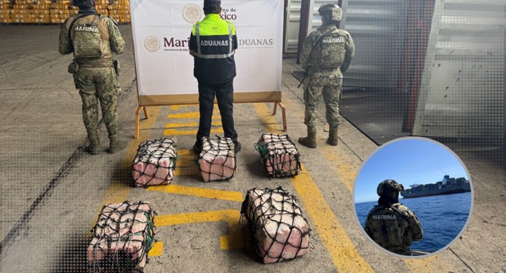 Cinco detenidos tras hallazgo de 137 kilos de cocaína en puerto michoacano