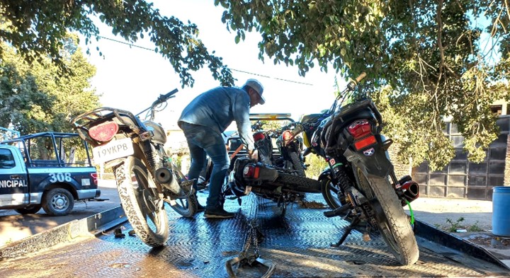 Operativo Cero Tolerancia: Se llevan 11 motos sin placas al corralón
